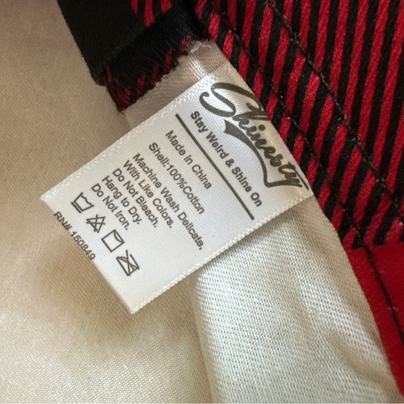 Shinesty Plaid Overalls in Black & Red - Picture 7 of 7